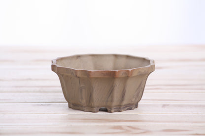 Willow Bonsai Ceramics Flower Design Bonsai Pot 4.5 Inch – Elegant Ceramic Bonsai & Succulent Planter, High‑Fired Frost‑Proof Stoneware with Drainage & Wiring Holes, Handmade in USA (Limited Edition 3)
