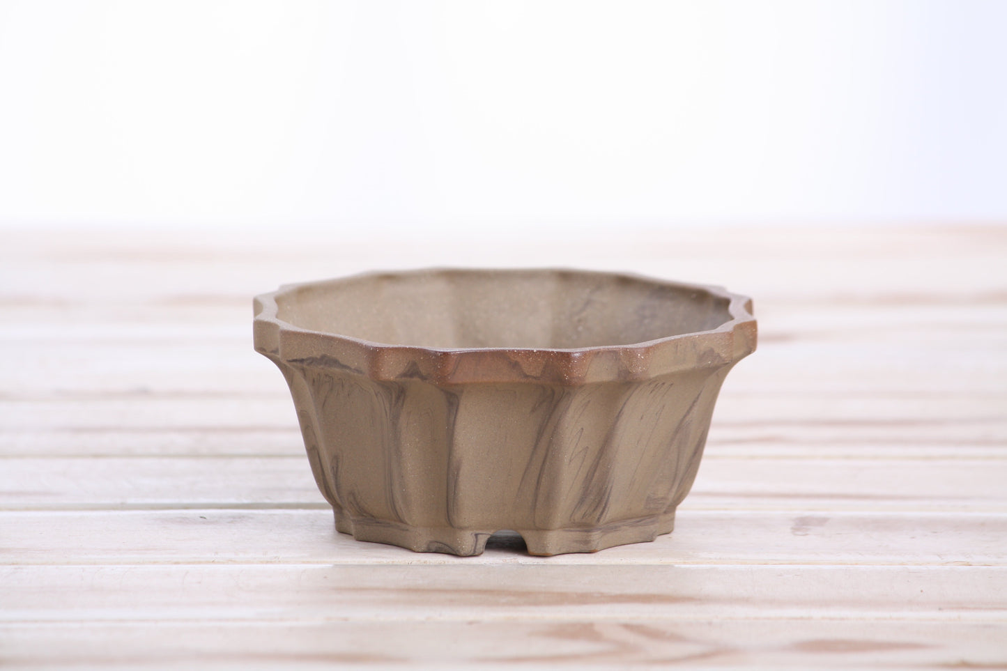 Willow Bonsai Ceramics Flower Design Bonsai Pot 4.5 Inch – Elegant Ceramic Bonsai & Succulent Planter, High‑Fired Frost‑Proof Stoneware with Drainage & Wiring Holes, Handmade in USA (Limited Edition 3)
