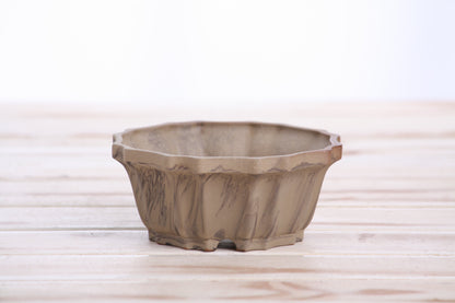 Willow Bonsai Ceramics Flower Design Bonsai Pot 4.5 Inch – Elegant Ceramic Bonsai & Succulent Planter, High‑Fired Frost‑Proof Stoneware with Drainage & Wiring Holes, Handmade in USA (Limited Edition 3)