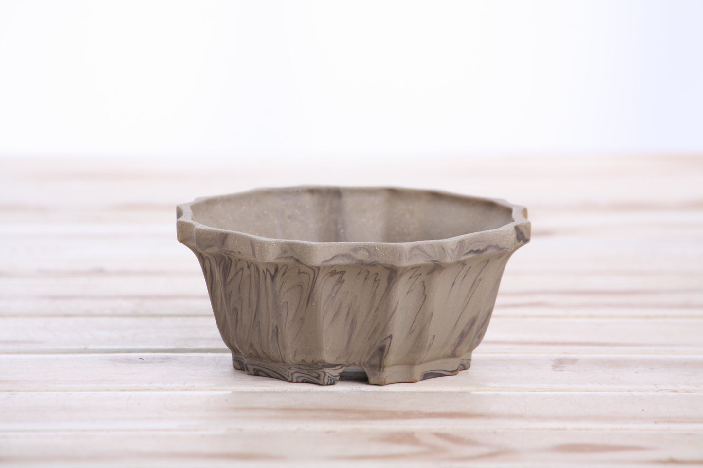 Willow Bonsai Ceramics Flower Design Bonsai Pot 4.5 Inch – Elegant Ceramic Bonsai & Succulent Planter, High‑Fired Frost‑Proof Stoneware with Drainage & Wiring Holes, Handmade in USA (Limited Edition 4)