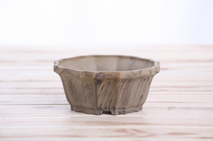 Willow Bonsai Ceramics Flower Design Bonsai Pot 4.5 Inch – Elegant Ceramic Bonsai & Succulent Planter, High‑Fired Frost‑Proof Stoneware with Drainage & Wiring Holes, Handmade in USA (Limited Edition 4)