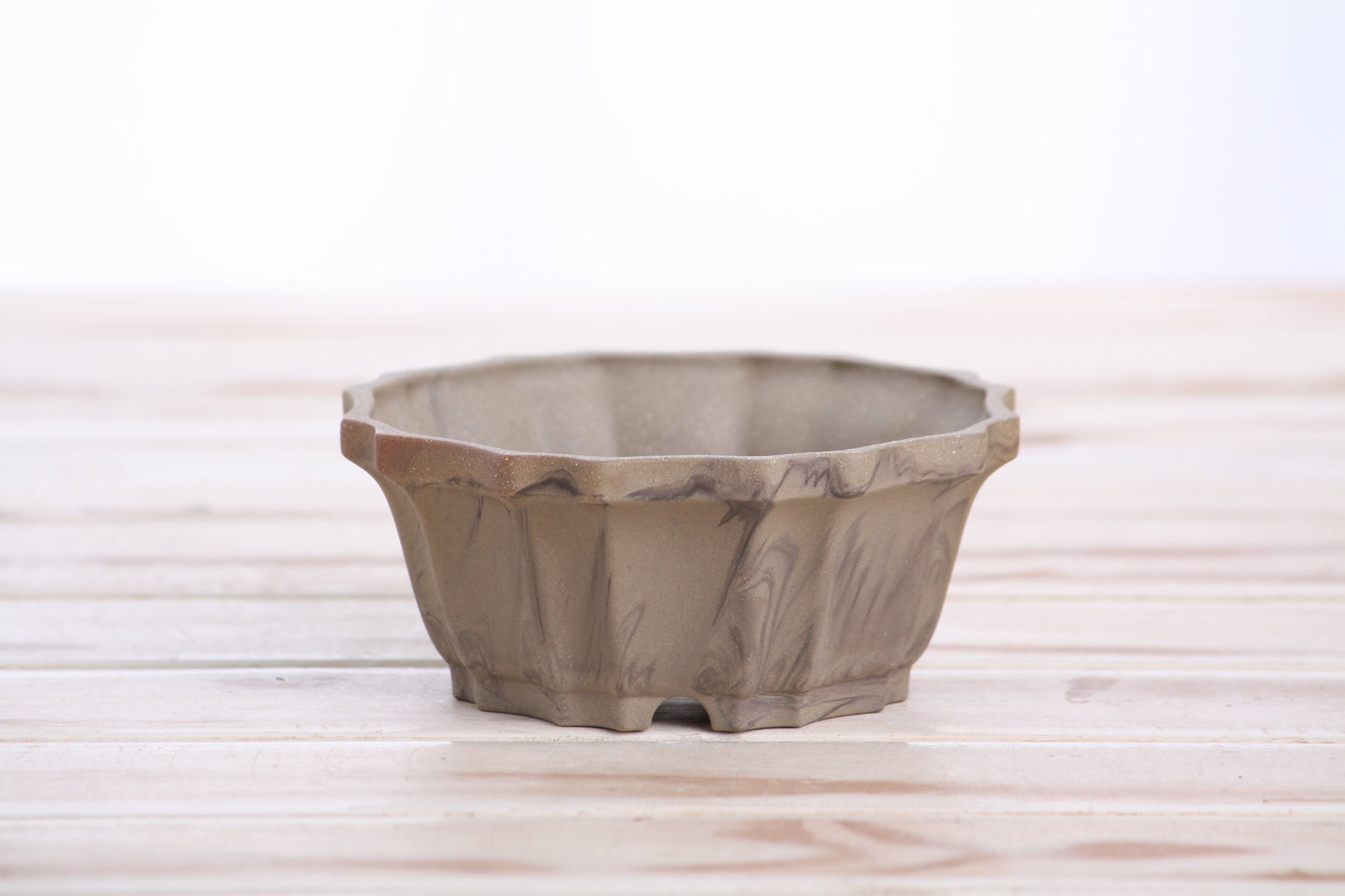 Willow Bonsai Ceramics Flower Design Bonsai Pot 4.5 Inch – Elegant Ceramic Bonsai & Succulent Planter, High‑Fired Frost‑Proof Stoneware with Drainage & Wiring Holes, Handmade in USA (Limited Edition 4)