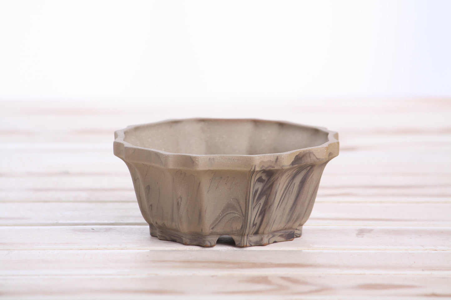 Willow Bonsai Ceramics Flower Design Bonsai Pot 4.5 Inch – Elegant Ceramic Bonsai & Succulent Planter, High‑Fired Frost‑Proof Stoneware with Drainage & Wiring Holes, Handmade in USA (Limited Edition 5)