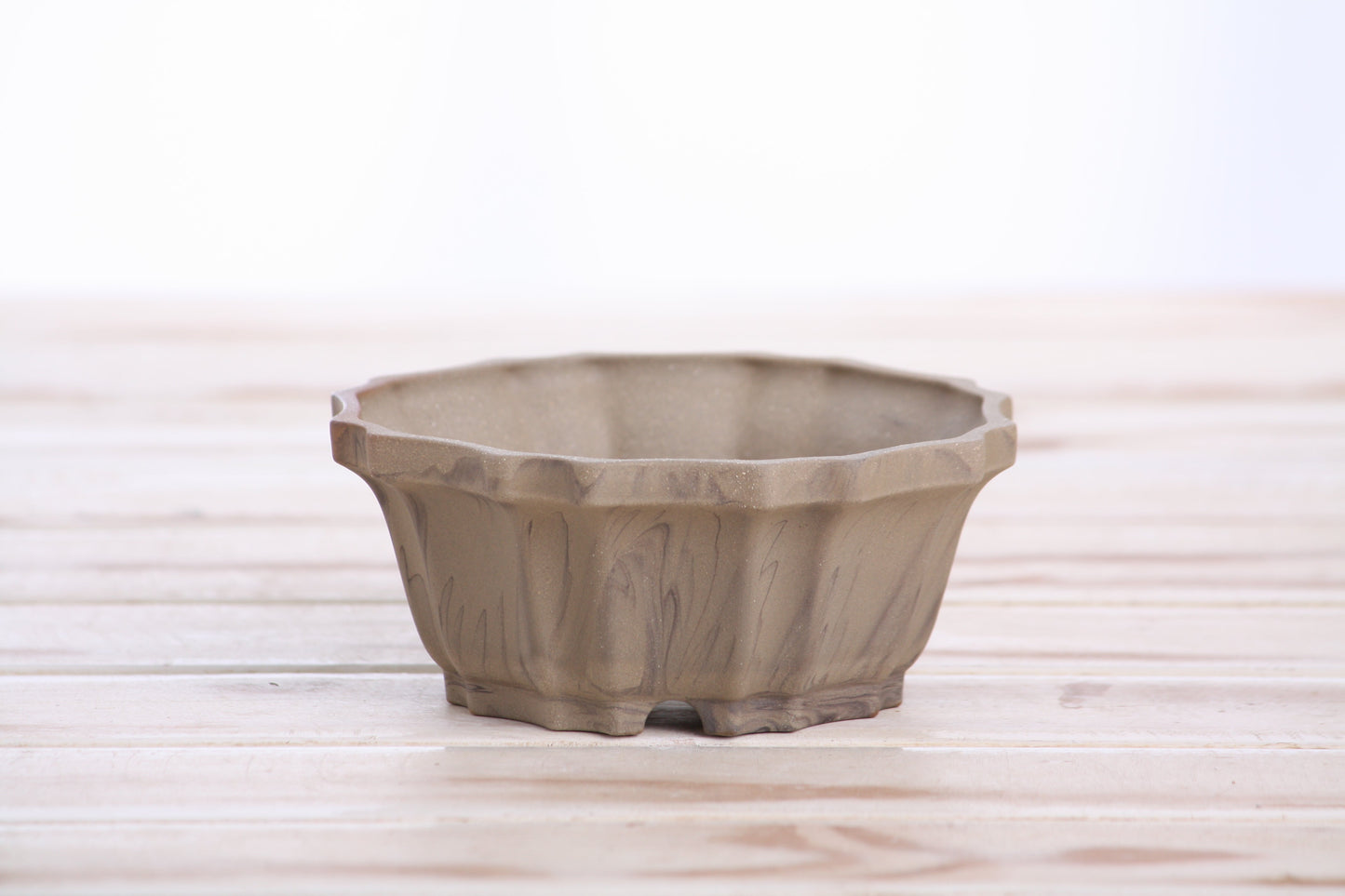 Willow Bonsai Ceramics Flower Design Bonsai Pot 4.5 Inch – Elegant Ceramic Bonsai & Succulent Planter, High‑Fired Frost‑Proof Stoneware with Drainage & Wiring Holes, Handmade in USA (Limited Edition 5)