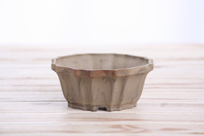 Willow Bonsai Ceramics Flower Design Bonsai Pot 4.5 Inch – Elegant Ceramic Bonsai & Succulent Planter, High‑Fired Frost‑Proof Stoneware with Drainage & Wiring Holes, Handmade in USA (Limited Edition 5)