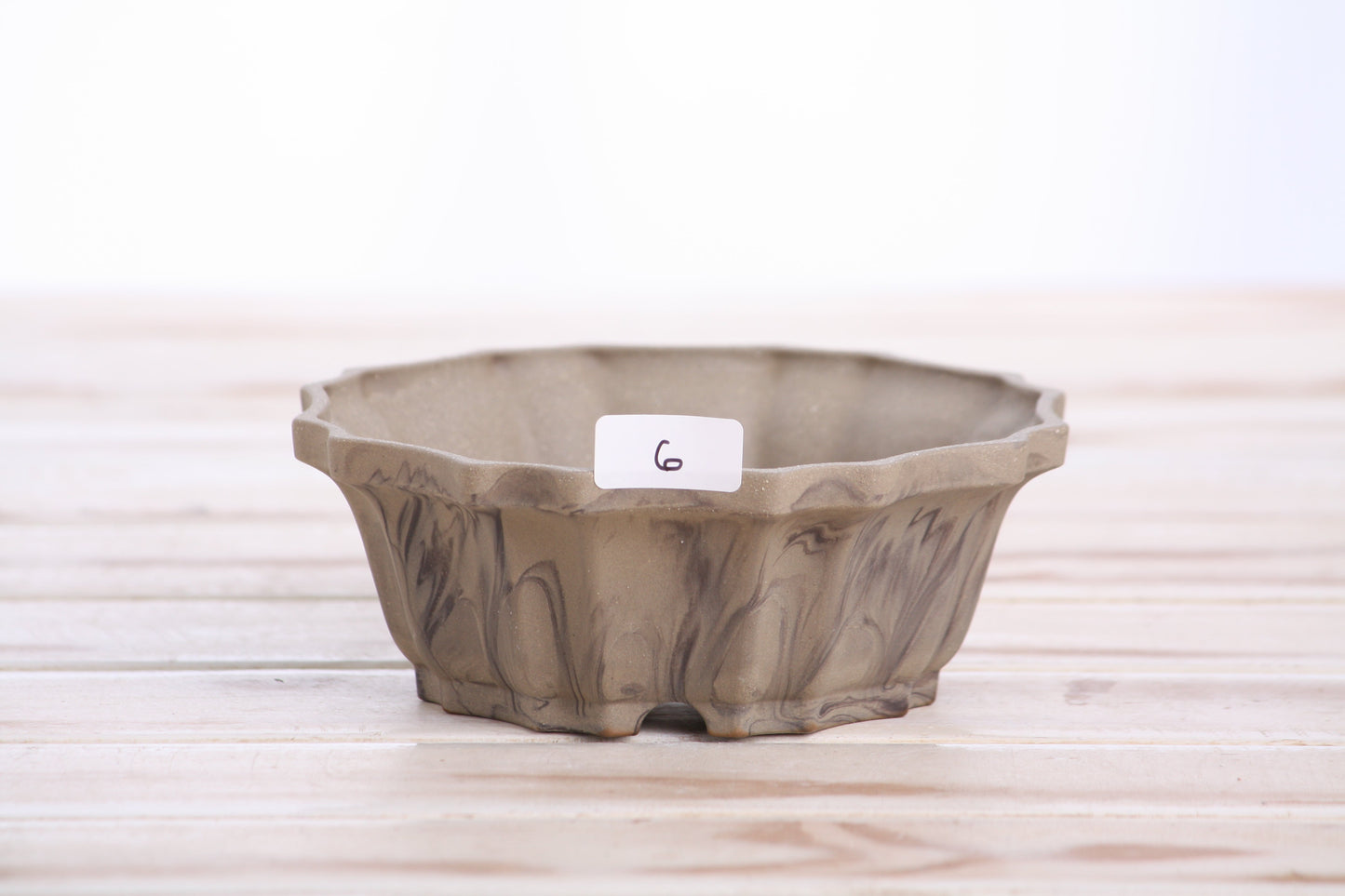 Willow Bonsai Ceramics Flower Design Bonsai Pot 5 Inch – Elegant Ceramic Bonsai & Succulent Planter, High‑Fired Frost‑Proof Stoneware with Drainage & Wiring Holes, Handmade in USA (Limited Edition 6)