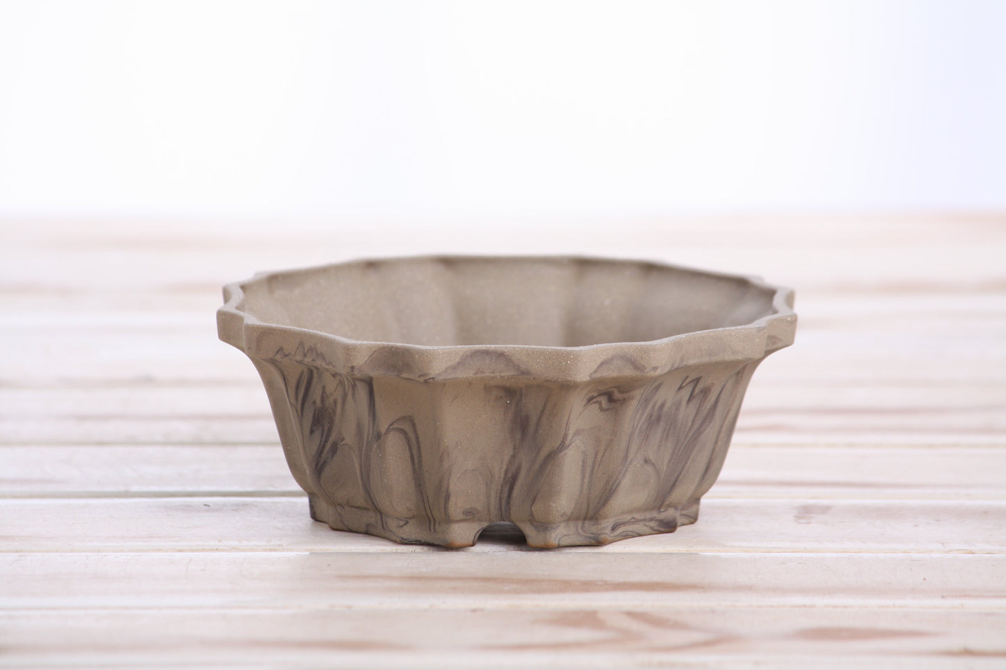 Willow Bonsai Ceramics Flower Design Bonsai Pot 5 Inch – Elegant Ceramic Bonsai & Succulent Planter, High‑Fired Frost‑Proof Stoneware with Drainage & Wiring Holes, Handmade in USA (Limited Edition 6)