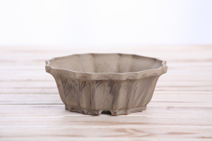 Willow Bonsai Ceramics Flower Design Bonsai Pot 5 Inch – Elegant Ceramic Bonsai & Succulent Planter, High‑Fired Frost‑Proof Stoneware with Drainage & Wiring Holes, Handmade in USA (Limited Edition 6)