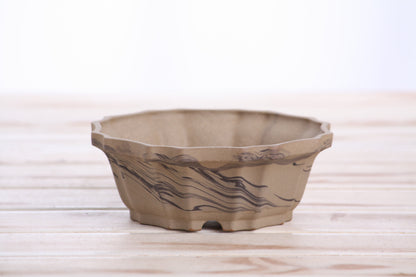 Willow Bonsai Ceramics Flower Design Bonsai Pot 5 Inch – Elegant Ceramic Bonsai & Succulent Planter, High‑Fired Frost‑Proof Stoneware with Drainage & Wiring Holes, Handmade in USA (Limited Edition 7)