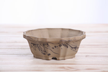 Willow Bonsai Ceramics Flower Design Bonsai Pot 5 Inch – Elegant Ceramic Bonsai & Succulent Planter, High‑Fired Frost‑Proof Stoneware with Drainage & Wiring Holes, Handmade in USA (Limited Edition 7)