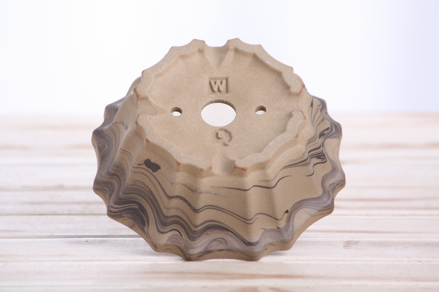 Willow Bonsai Ceramics Flower Design Bonsai Pot 5 Inch – Elegant Ceramic Bonsai & Succulent Planter, High‑Fired Frost‑Proof Stoneware with Drainage & Wiring Holes, Handmade in USA (Limited Edition 7)