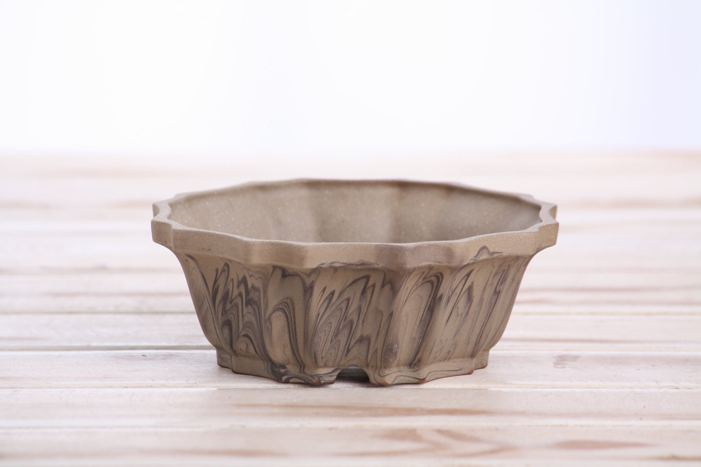 Willow Bonsai Ceramics Flower Design Bonsai Pot 5 Inch – Elegant Ceramic Bonsai & Succulent Planter, High‑Fired Frost‑Proof Stoneware with Drainage & Wiring Holes, Handmade in USA (Limited Edition 8)