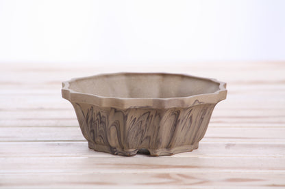Willow Bonsai Ceramics Flower Design Bonsai Pot 5 Inch – Elegant Ceramic Bonsai & Succulent Planter, High‑Fired Frost‑Proof Stoneware with Drainage & Wiring Holes, Handmade in USA (Limited Edition 8)