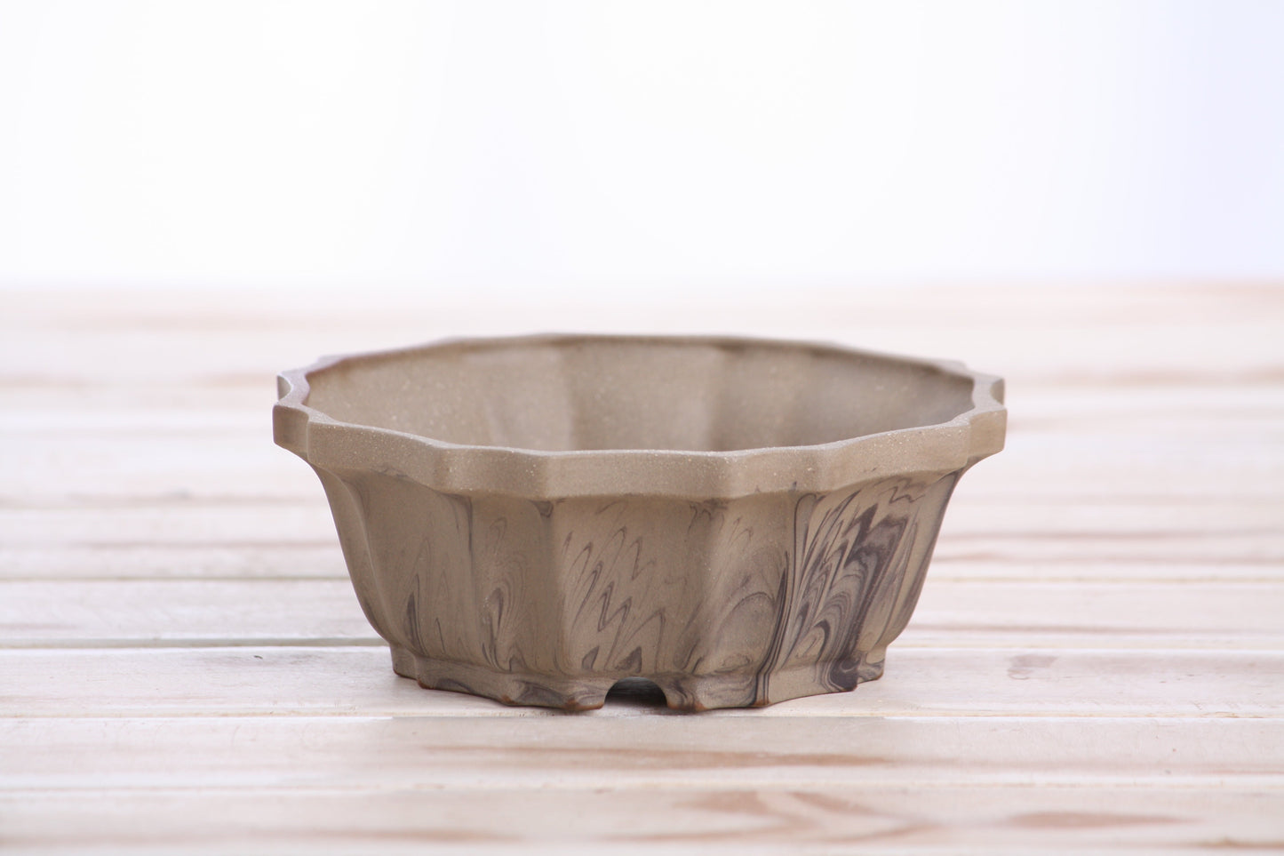 Willow Bonsai Ceramics Flower Design Bonsai Pot 5 Inch – Elegant Ceramic Bonsai & Succulent Planter, High‑Fired Frost‑Proof Stoneware with Drainage & Wiring Holes, Handmade in USA (Limited Edition 8)