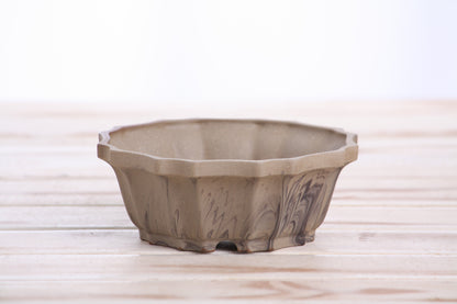 Willow Bonsai Ceramics Flower Design Bonsai Pot 5 Inch – Elegant Ceramic Bonsai & Succulent Planter, High‑Fired Frost‑Proof Stoneware with Drainage & Wiring Holes, Handmade in USA (Limited Edition 8)