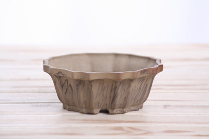 Willow Bonsai Ceramics Flower Design Bonsai Pot 5 Inch – Elegant Ceramic Bonsai & Succulent Planter, High‑Fired Frost‑Proof Stoneware with Drainage & Wiring Holes, Handmade in USA (Limited Edition 8)