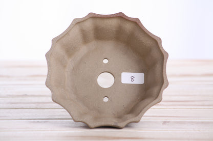 Willow Bonsai Ceramics Flower Design Bonsai Pot 5 Inch – Elegant Ceramic Bonsai & Succulent Planter, High‑Fired Frost‑Proof Stoneware with Drainage & Wiring Holes, Handmade in USA (Limited Edition 8)