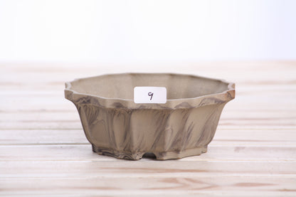 Willow Bonsai Ceramics Flower Design Bonsai Pot 5 Inch – Elegant Ceramic Bonsai & Succulent Planter, High‑Fired Frost‑Proof Stoneware with Drainage & Wiring Holes, Handmade in USA (Limited Edition 9)