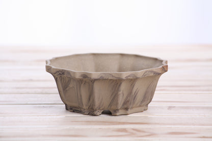 Willow Bonsai Ceramics Flower Design Bonsai Pot 5 Inch – Elegant Ceramic Bonsai & Succulent Planter, High‑Fired Frost‑Proof Stoneware with Drainage & Wiring Holes, Handmade in USA (Limited Edition 9)