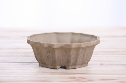 Willow Bonsai Ceramics Flower Design Bonsai Pot 5 Inch – Elegant Ceramic Bonsai & Succulent Planter, High‑Fired Frost‑Proof Stoneware with Drainage & Wiring Holes, Handmade in USA (Limited Edition 9)