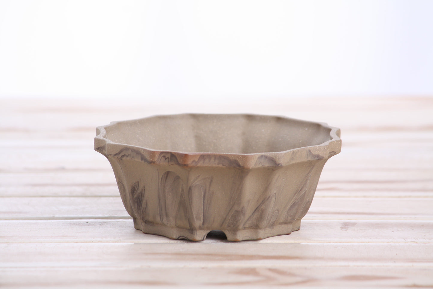 Willow Bonsai Ceramics Flower Design Bonsai Pot 5 Inch – Elegant Ceramic Bonsai & Succulent Planter, High‑Fired Frost‑Proof Stoneware with Drainage & Wiring Holes, Handmade in USA (Limited Edition 9)