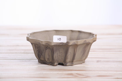 Willow Bonsai Ceramics Flower Design Bonsai Pot 5 Inch – Elegant Ceramic Bonsai & Succulent Planter, High‑Fired Frost‑Proof Stoneware with Drainage & Wiring Holes, Handmade in USA (Limited Edition 10)