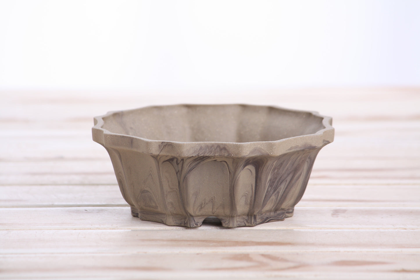 Willow Bonsai Ceramics Flower Design Bonsai Pot 5 Inch – Elegant Ceramic Bonsai & Succulent Planter, High‑Fired Frost‑Proof Stoneware with Drainage & Wiring Holes, Handmade in USA (Limited Edition 10)