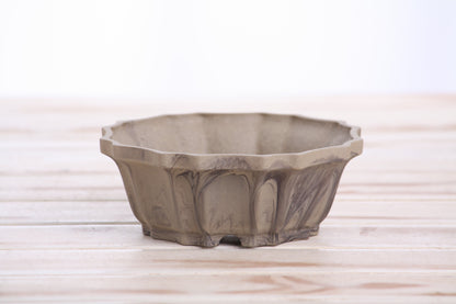 Willow Bonsai Ceramics Flower Design Bonsai Pot 5 Inch – Elegant Ceramic Bonsai & Succulent Planter, High‑Fired Frost‑Proof Stoneware with Drainage & Wiring Holes, Handmade in USA (Limited Edition 10)