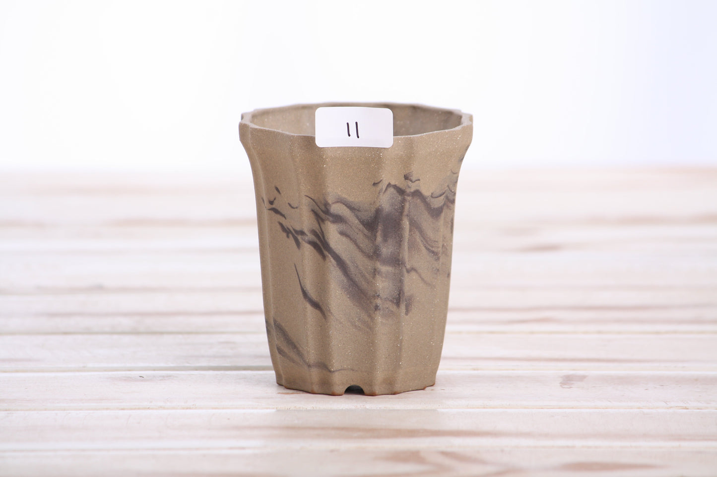 Willow Bonsai Ceramics Flower Design Cascade Bonsai Pot 3 Inch – Elegant Tall Ceramic Bonsai & Succulent Planter, High‑Fired Frost‑Proof Stoneware with Drainage & Wiring Holes, Handmade in USA (Limited Edition 11)