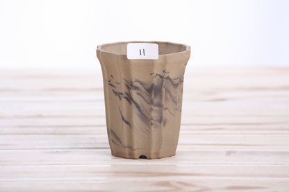Willow Bonsai Ceramics Flower Design Cascade Bonsai Pot 3 Inch – Elegant Tall Ceramic Bonsai & Succulent Planter, High‑Fired Frost‑Proof Stoneware with Drainage & Wiring Holes, Handmade in USA (Limited Edition 11)
