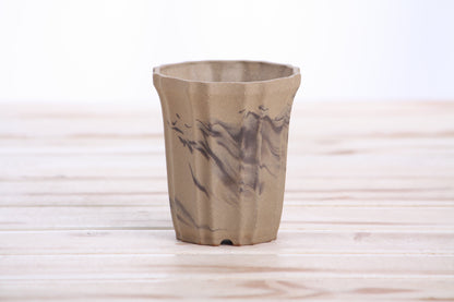 Willow Bonsai Ceramics Flower Design Cascade Bonsai Pot 3 Inch – Elegant Tall Ceramic Bonsai & Succulent Planter, High‑Fired Frost‑Proof Stoneware with Drainage & Wiring Holes, Handmade in USA (Limited Edition 11)