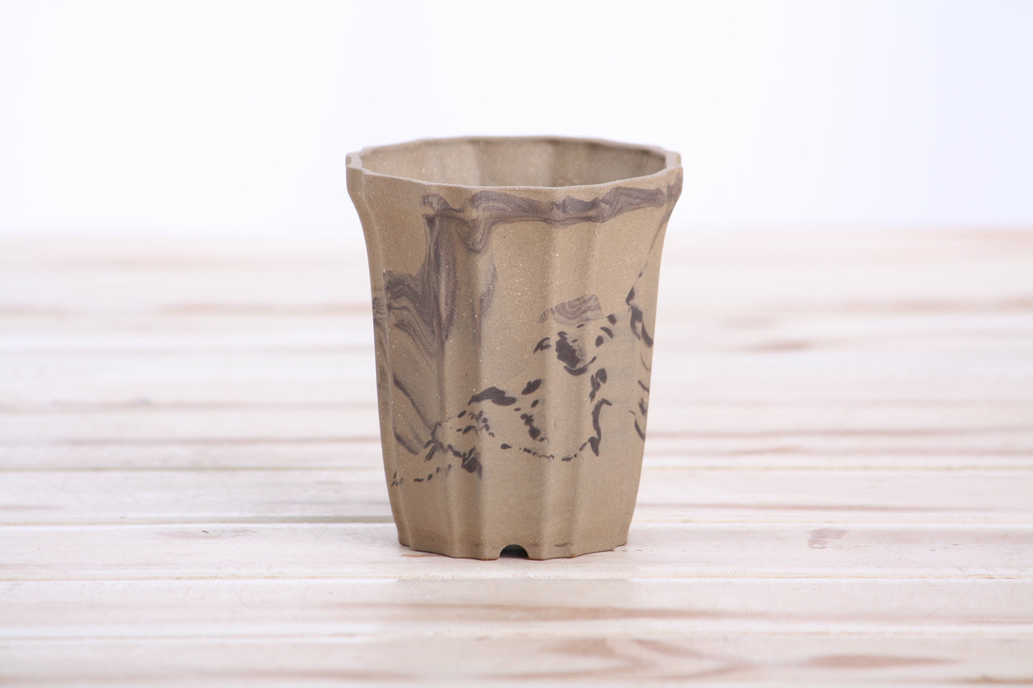 Willow Bonsai Ceramics Flower Design Cascade Bonsai Pot 3 Inch – Elegant Tall Ceramic Bonsai & Succulent Planter, High‑Fired Frost‑Proof Stoneware with Drainage & Wiring Holes, Handmade in USA (Limited Edition 11)