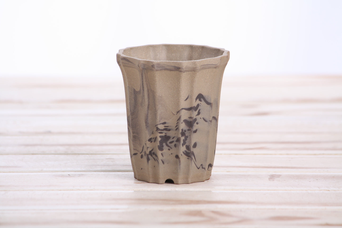 Willow Bonsai Ceramics Flower Design Cascade Bonsai Pot 3 Inch – Elegant Tall Ceramic Bonsai & Succulent Planter, High‑Fired Frost‑Proof Stoneware with Drainage & Wiring Holes, Handmade in USA (Limited Edition 12)