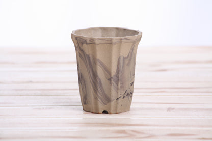 Willow Bonsai Ceramics Flower Design Cascade Bonsai Pot 3 Inch – Elegant Tall Ceramic Bonsai & Succulent Planter, High‑Fired Frost‑Proof Stoneware with Drainage & Wiring Holes, Handmade in USA (Limited Edition 12)