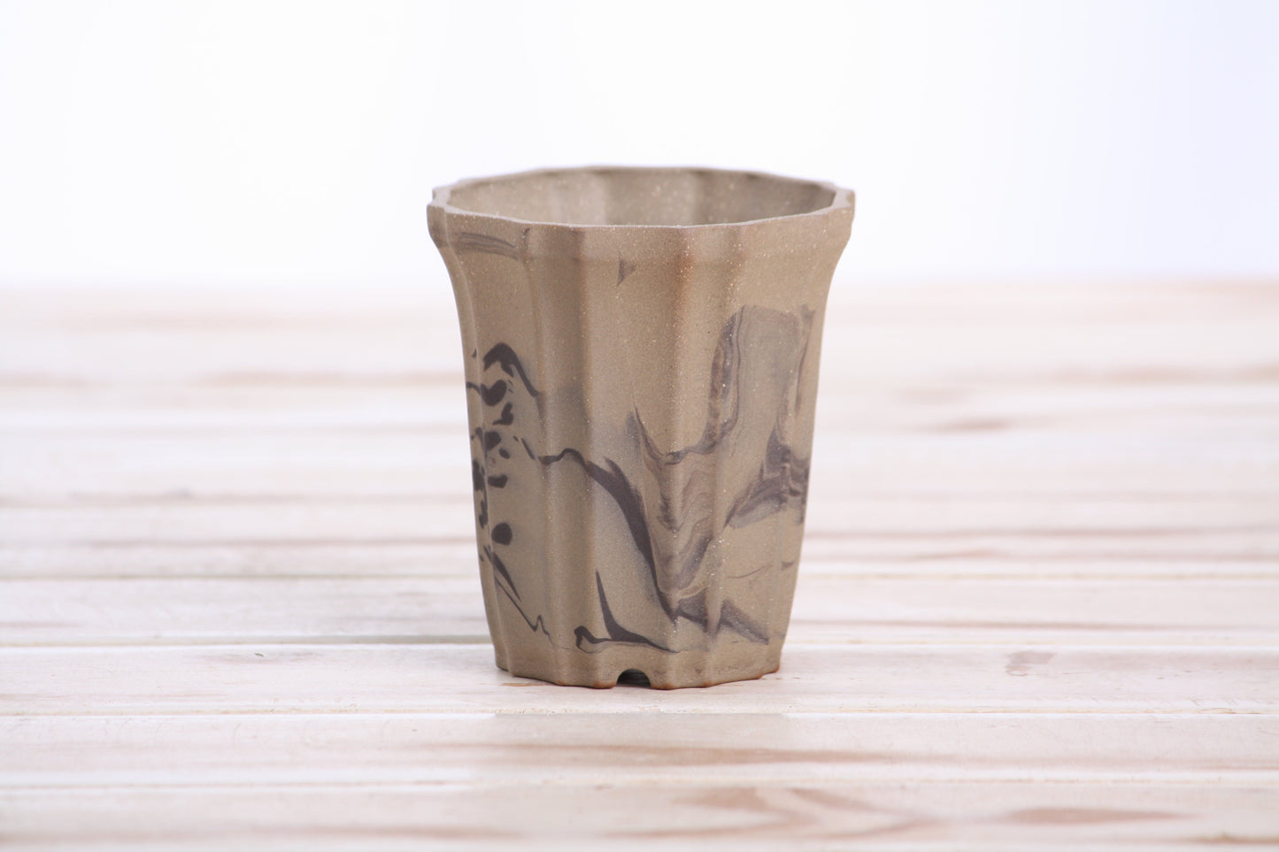 Willow Bonsai Ceramics Flower Design Cascade Bonsai Pot 3 Inch – Elegant Tall Ceramic Bonsai & Succulent Planter, High‑Fired Frost‑Proof Stoneware with Drainage & Wiring Holes, Handmade in USA (Limited Edition 12)
