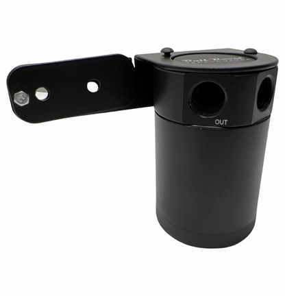 Universal Performance Oil Catch Can 2 Port -10AN + Mounting Bracket Kit Turbo V2