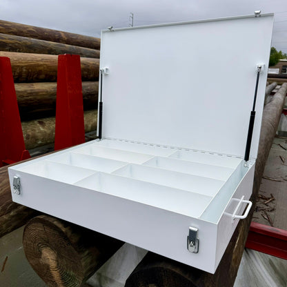 8-Compartment Bolt Bin for 5/8" & 3/4" Bucket Truck
