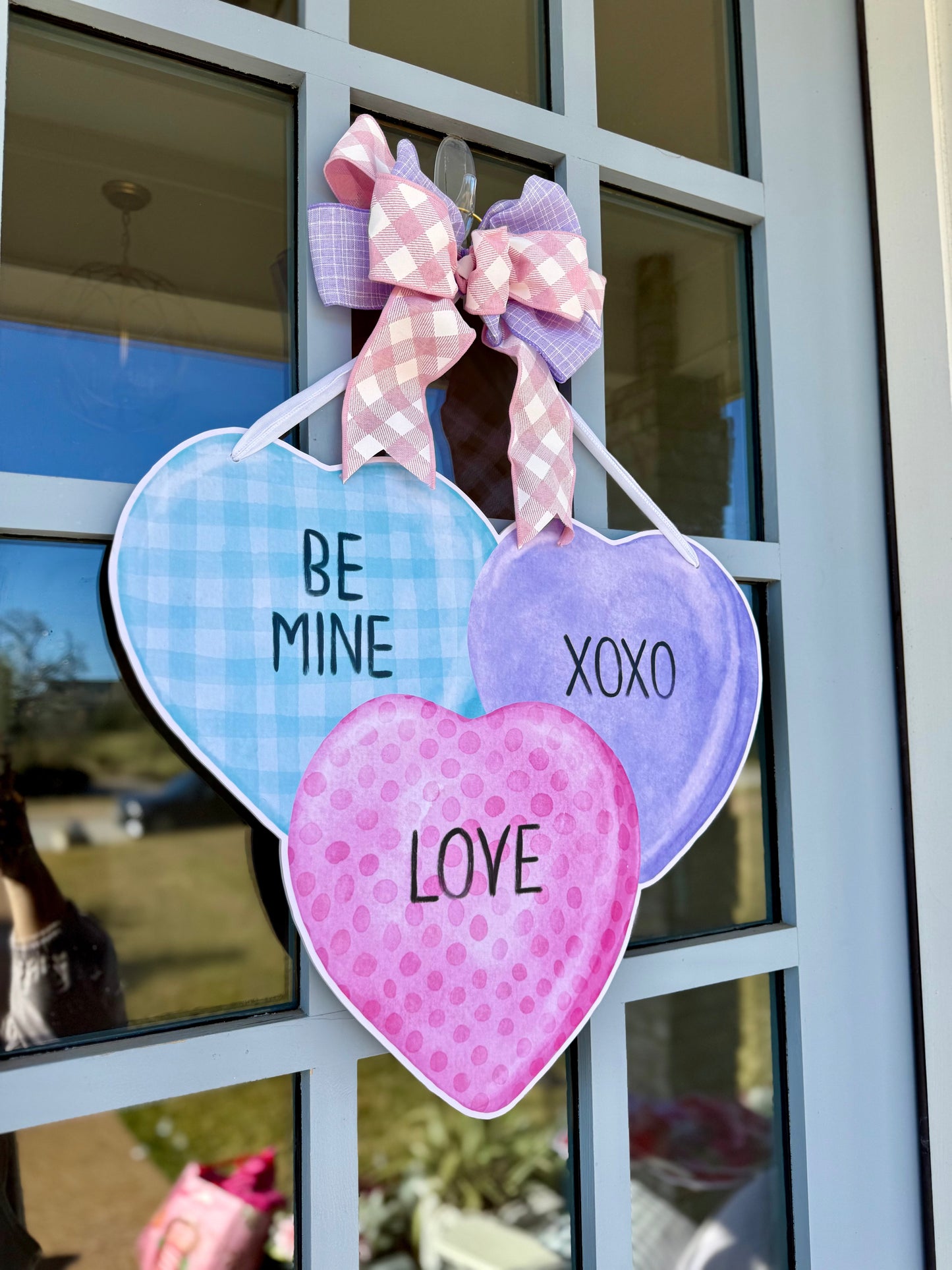 Conversations Hearts Trio Door Hanger
