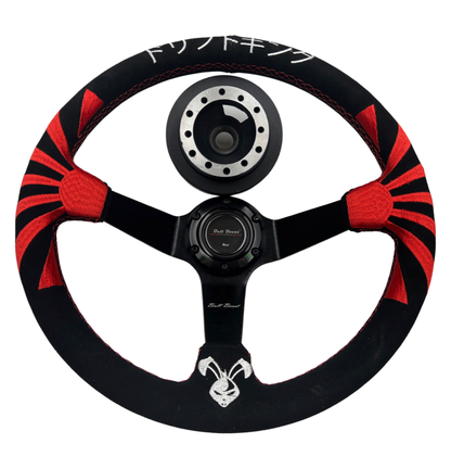 Rising Sun Suede Steering Wheel + Billet Hub Kit For Nissan Datsun 280Z 260Z 240Z 620 510 C10