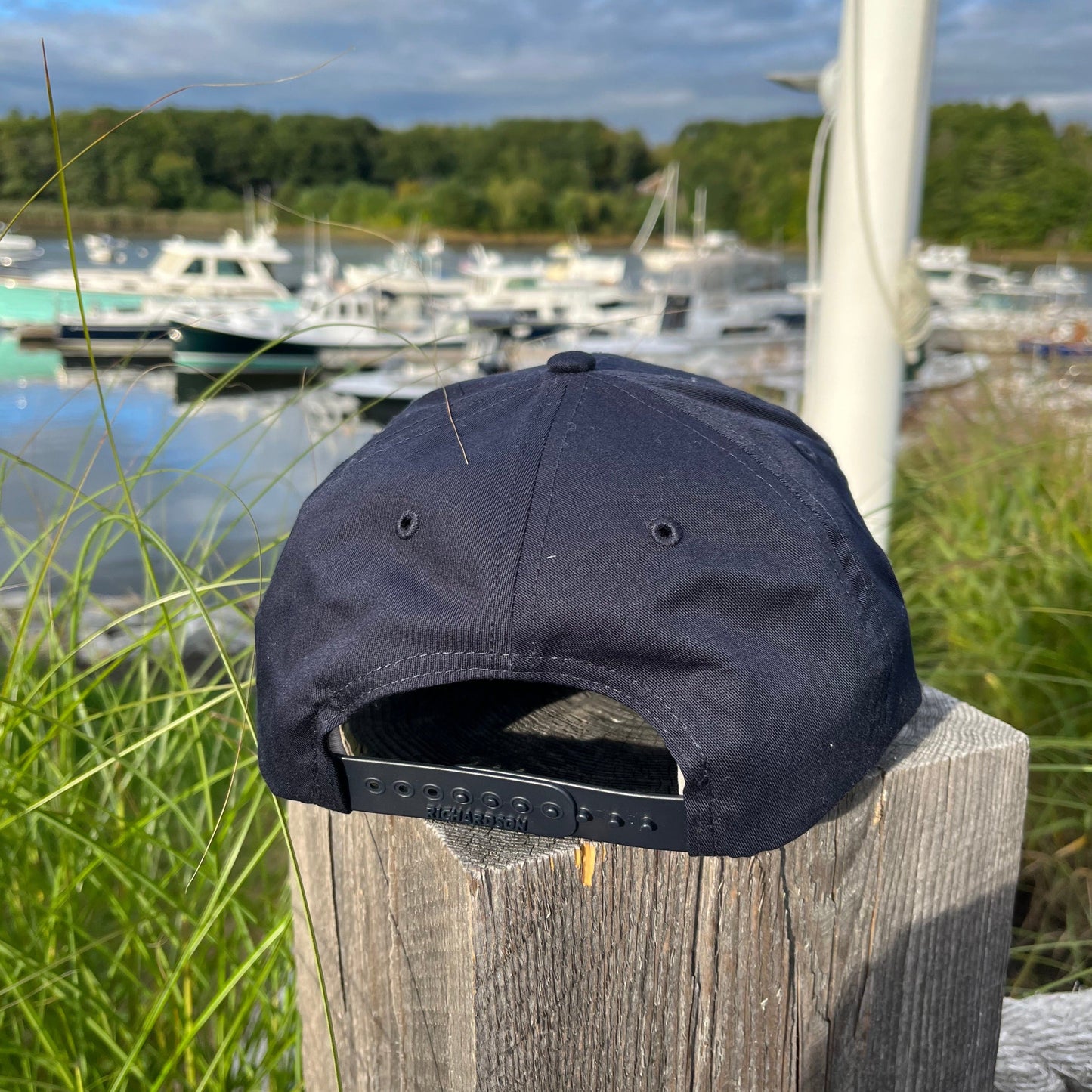 Hüga Baseball Hat / Navy Hat with Orange Logo
