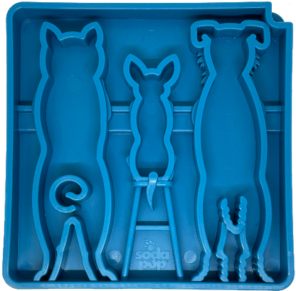 Waiting Dogs eTray - Shallow Slow Feeder Bowl for Enrichment | USA Made