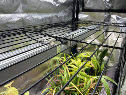 48x18x72 Baker's Rack Grow Tent Cover – Clear Front Door, Adjustable Ventilation & Fully Enclosed Bottom