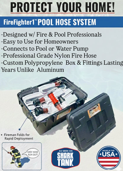Top Selling - 100ft FireFighter1™ Fire Hose - 50ft Primary Hose w/ 50ft Extension