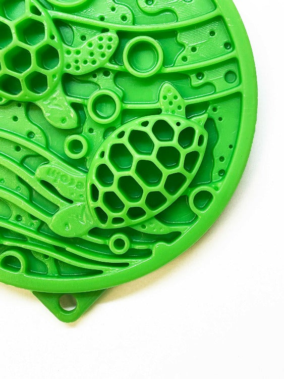 Water Nylon eCoin Durable Enrichment Snacking Coin for Dogs | USA-Made Lick Mat Alternative