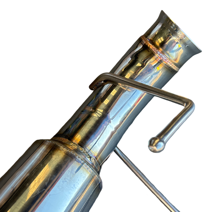 Dual 3" Axle-Back Exhaust w/ 4" Tips for 13-14 Ford Mustang GT 5.0 Coyote V8