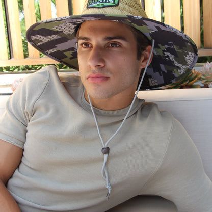 Digital Camo Straw Hat