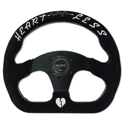 Heartbreak Quadro Suede Steering Wheel + Short Hub Adapter Kit For Honda Acura Civic EG Integra Accord Del Sol, CRX, Prelude