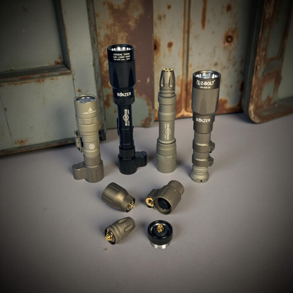 Dual Function Cable Port Tailcap for Z-BOLT®, Surefire, Modlite, & Arisaka "Scout" Compatible Lights & Light Bodies