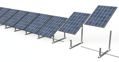 IntegraRack IR-30 Solar Panel Ground Mount | 30 Degree Angle | Aircraft Grade Aluminum