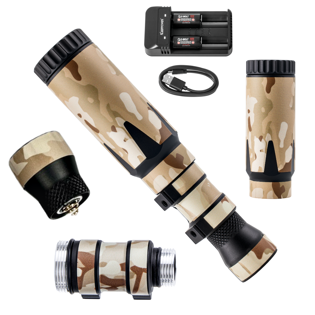 LED IR Illuminators - Rifle Mounted + Nylon Wraps (IP65)